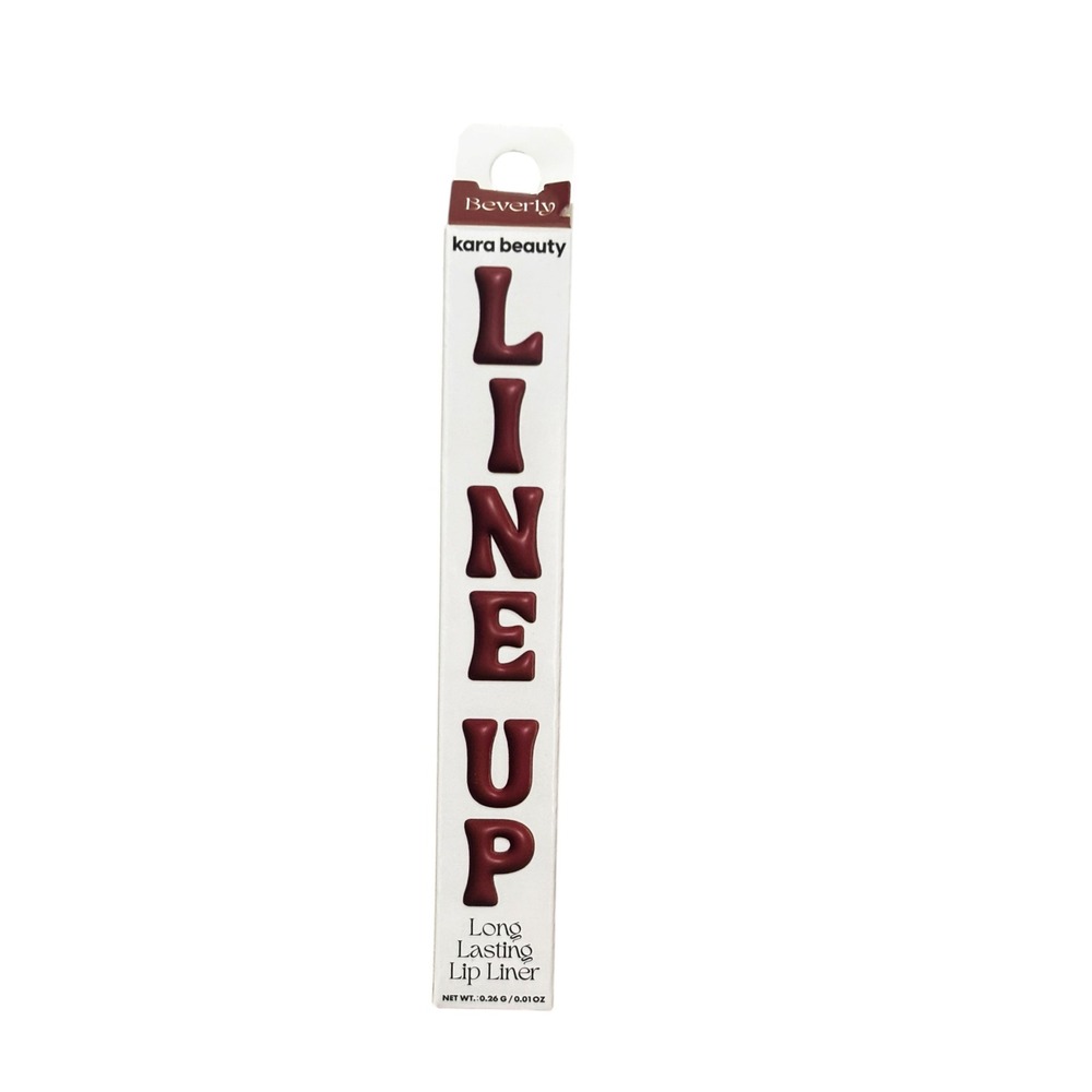 Kara Beauty Line Up Long Lasting Lip Liner Beverly Deep Red Brown New